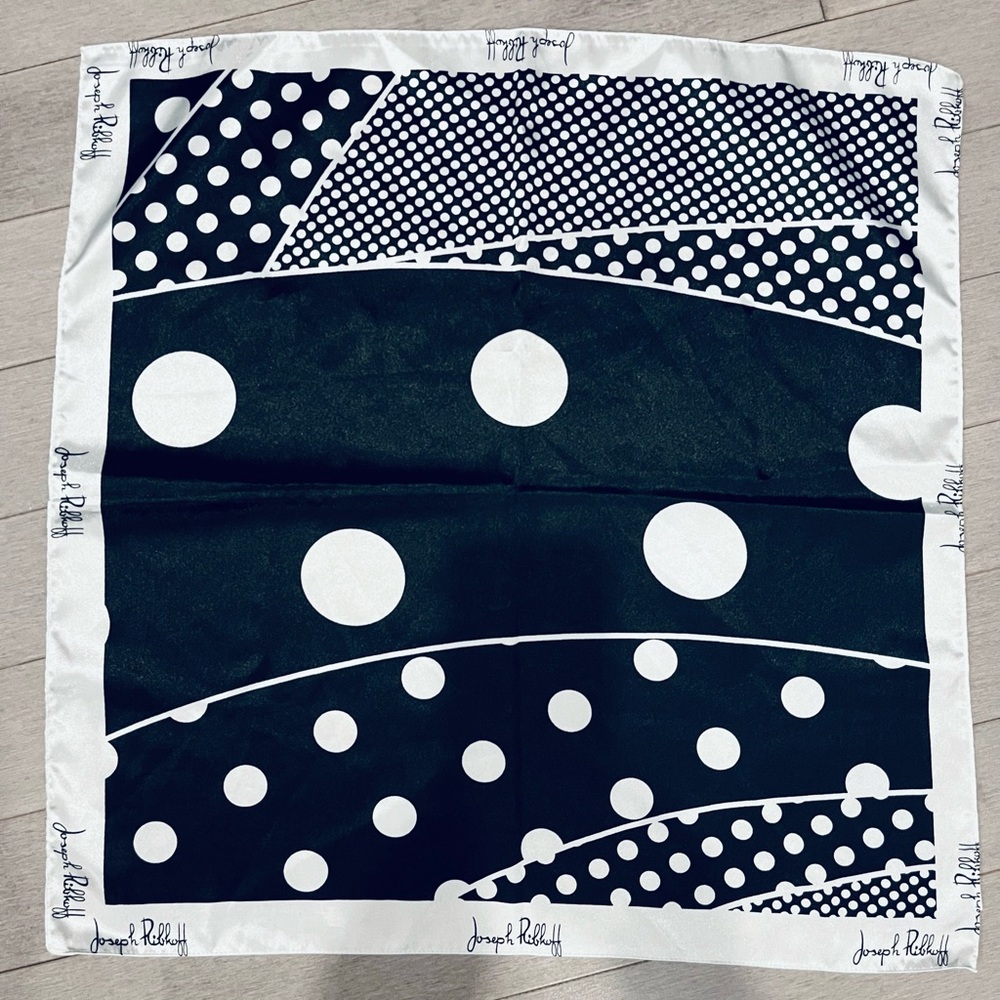 Joseph Ribkoff Monochrome Polka Dot Scarf